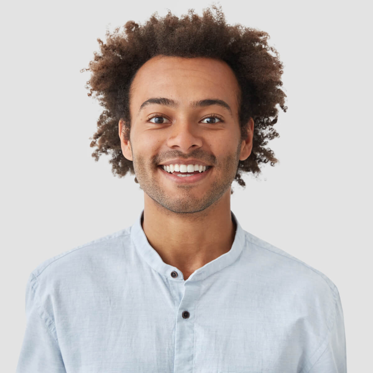 cheerful positive glad mixed race male has broad s eu2xjjg.jpg